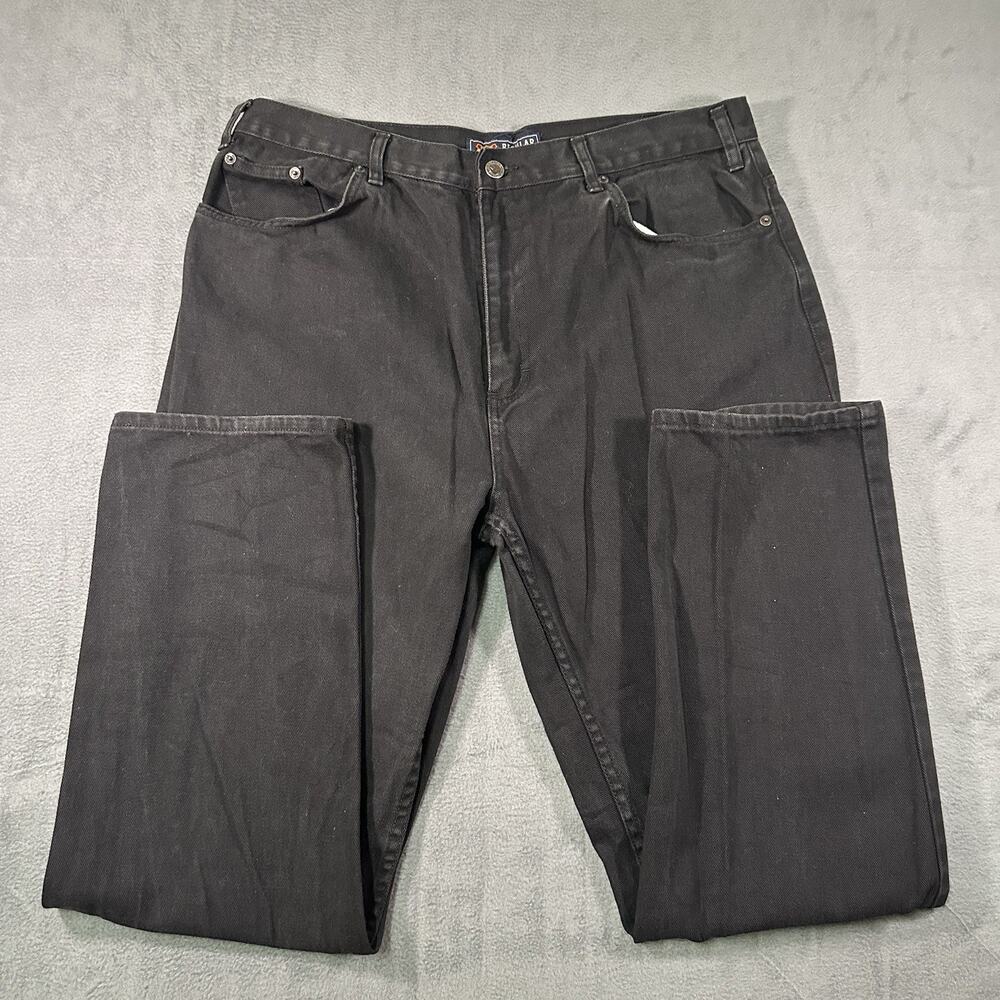 Y2K Route 66 Jeans Black Men’s 38x32 Cotton Regular Fit Straight Casual